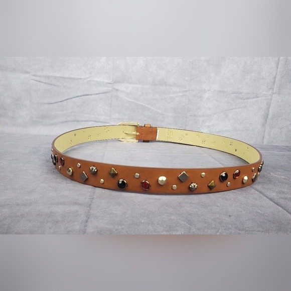 NOBO Women's Brown Studded Embellished Western Belt  Size L - Picture 3 of 11